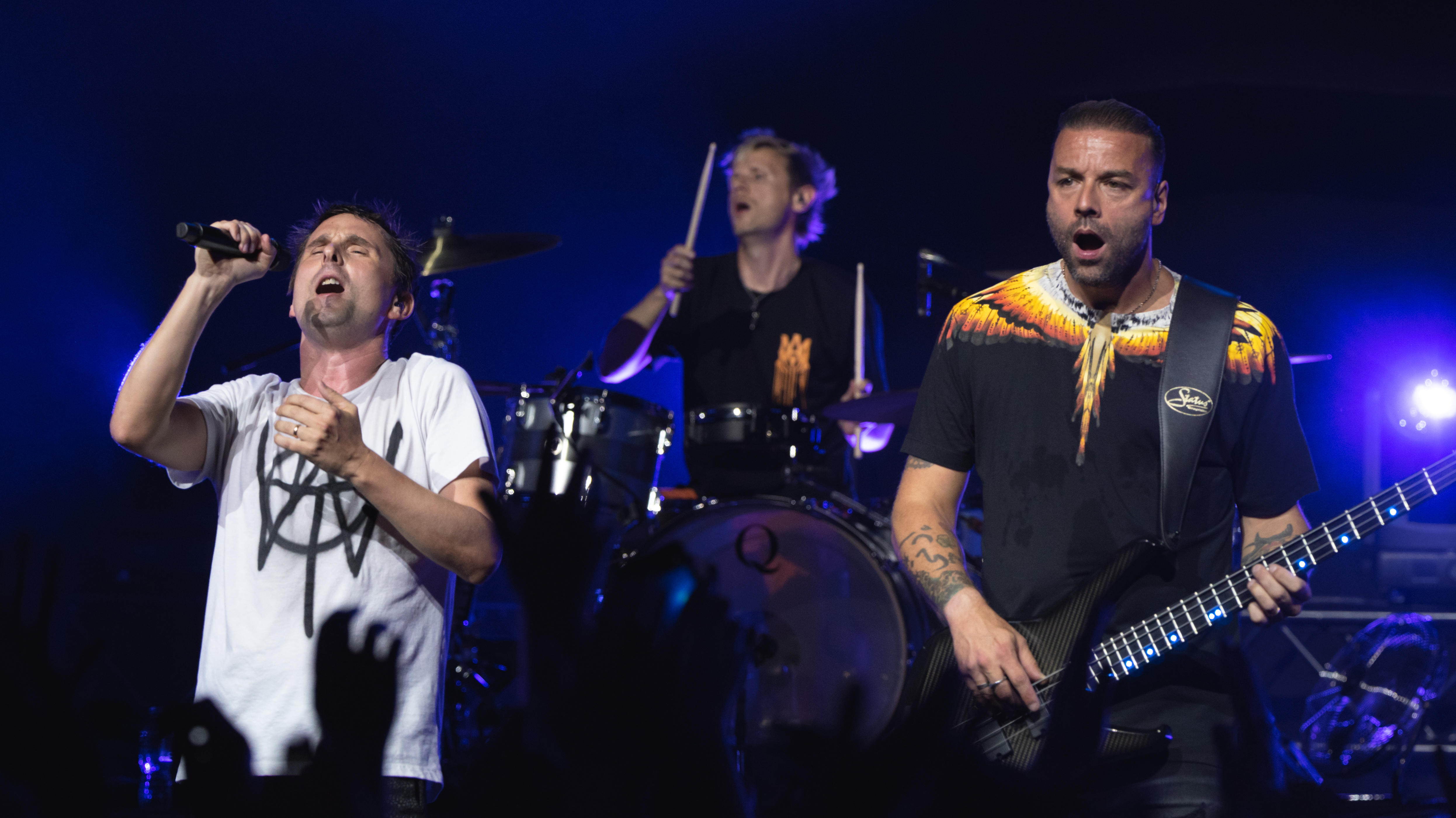 Muse performing live in concert during Will of the People World Tour 2026